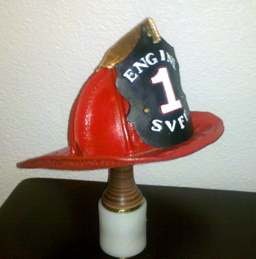 Mini Fire Helmet - Art - Leatherworker.net